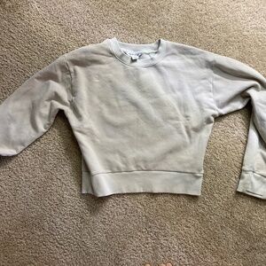 Light Green Athleta Cropped Crew Neck